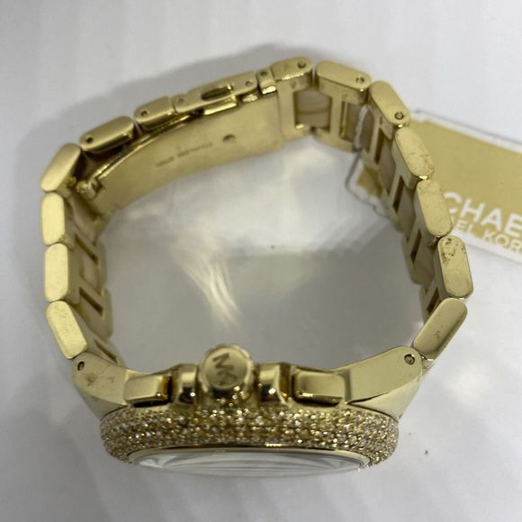 Michael Kors MK5802 Women's Gold Bracelet Analog Dial Quartz Wrist Watch EY323 - Picture 8 of 12